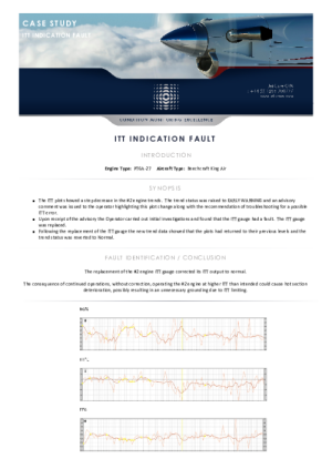 GPA Case Study - ITT Indication Fault on PT6A-27