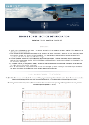 GPA Case Study - Engine Power Section Deterioration on PT6A