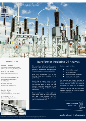 Transformer Oil Analysis Flyer